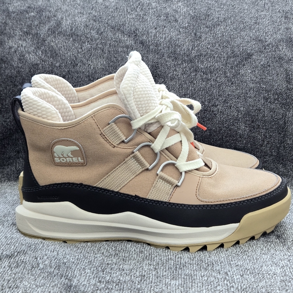 SOREL Boots Womens 10.5 Beige ONA RMX Chukka Plus Waterproof Rugged Chic Utility